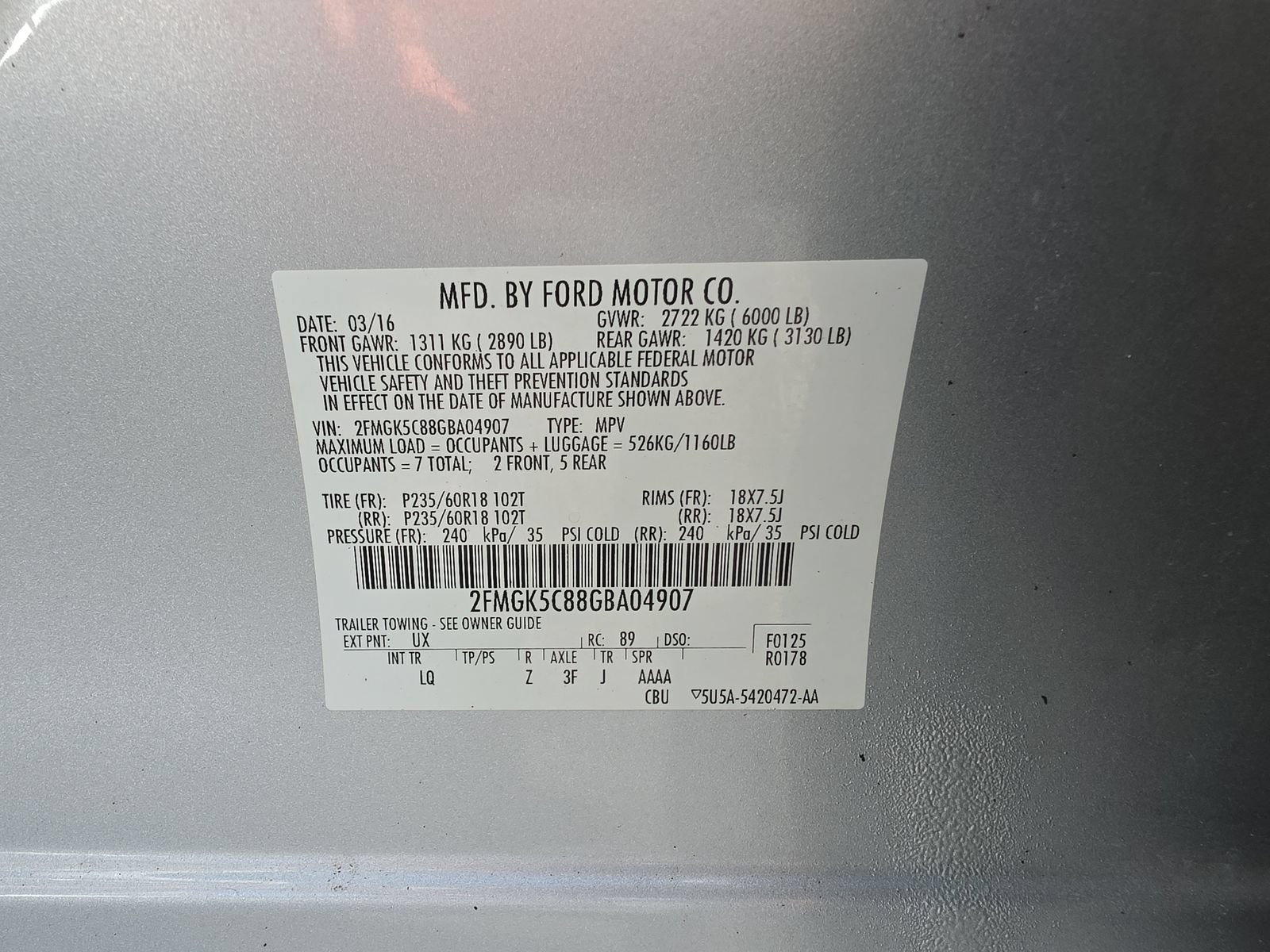 Used 2016 Ford Flex SEL w/ Equipment Group 202A FWD image 29