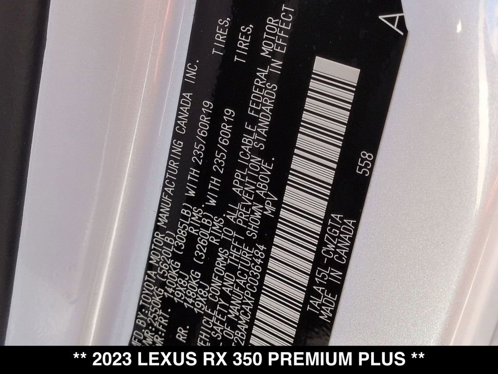 Used 2023 Lexus RX 350 Premium Plus w/ Accessory Package image 30