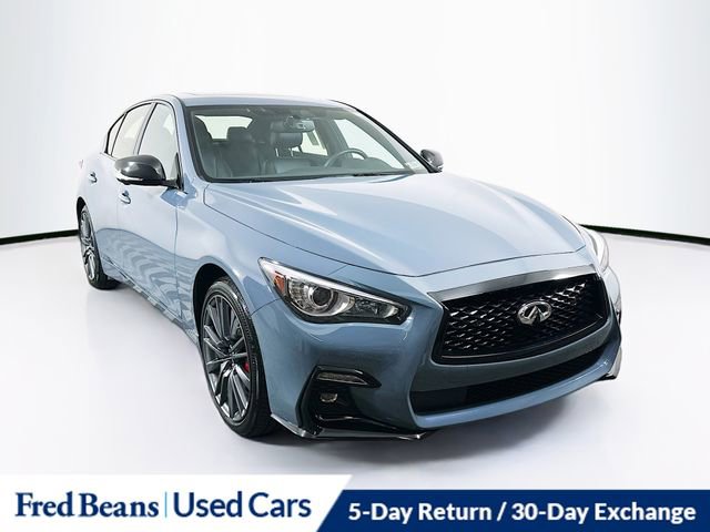Used 2023 INFINITI Q50 Red Sport 400 w/ Carbon Fiber Package AWD/4WD image 1