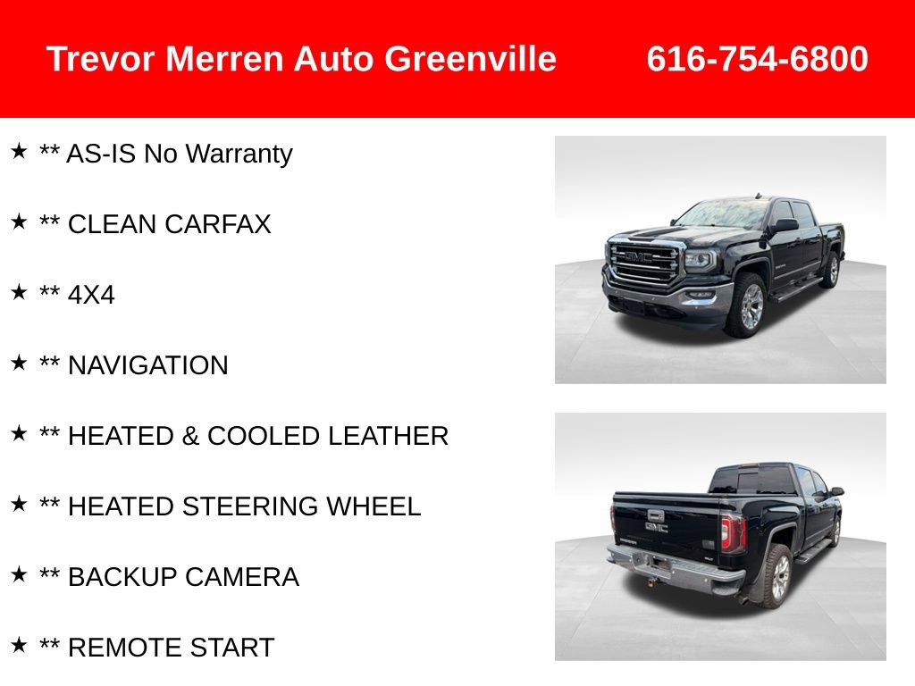 Used 2017 GMC Sierra 1500 SLT w/ SLT Premium Package AWD/4WD image 8