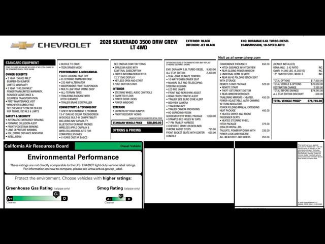 New 2026 Chevrolet Silverado 3500 LT w/ All Star Edition image 3