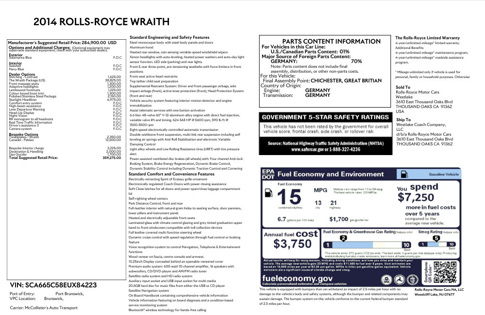Certified 2014 Rolls-Royce Wraith RWD video 2