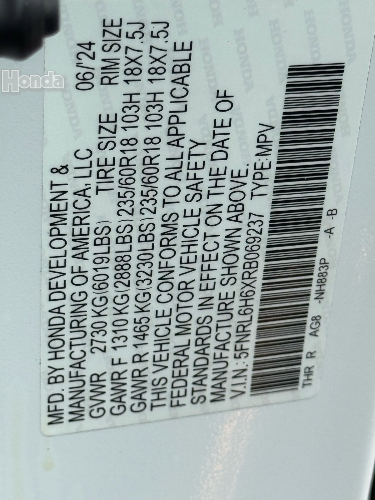 Used 2024 Honda Odyssey EX-L image 30