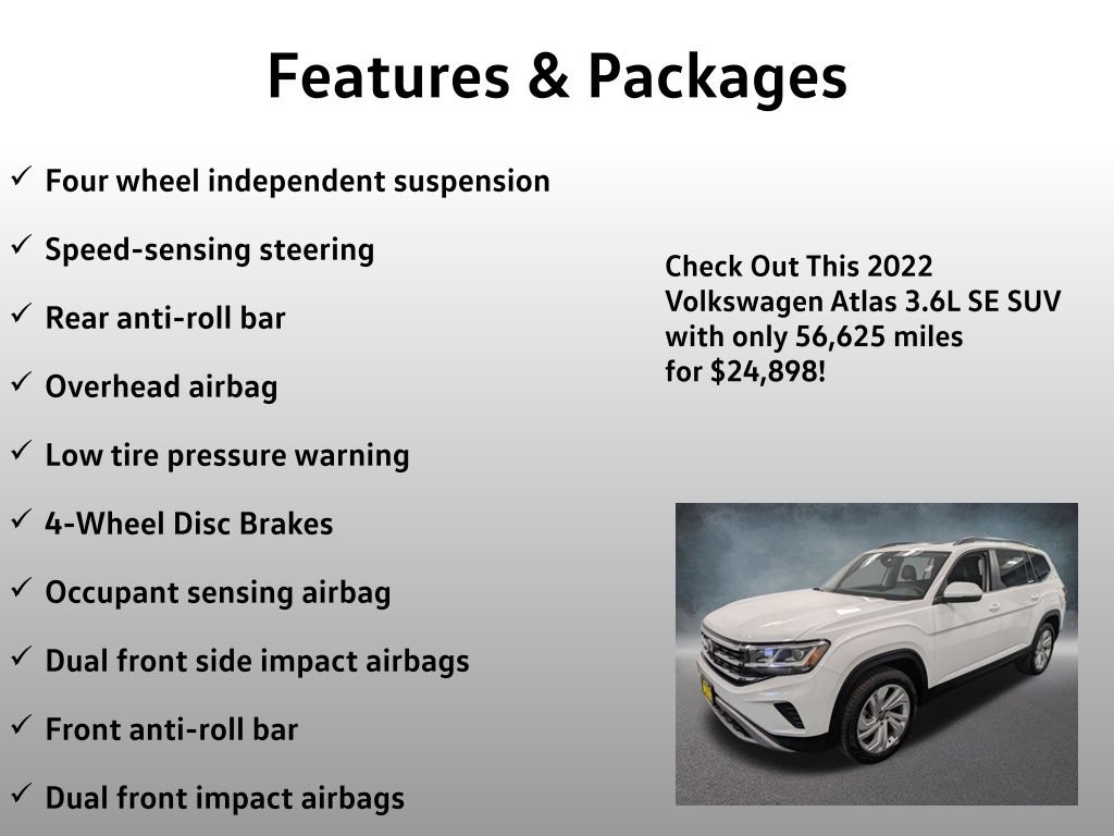 Used 2022 Volkswagen Atlas SE AWD/4WD image 12