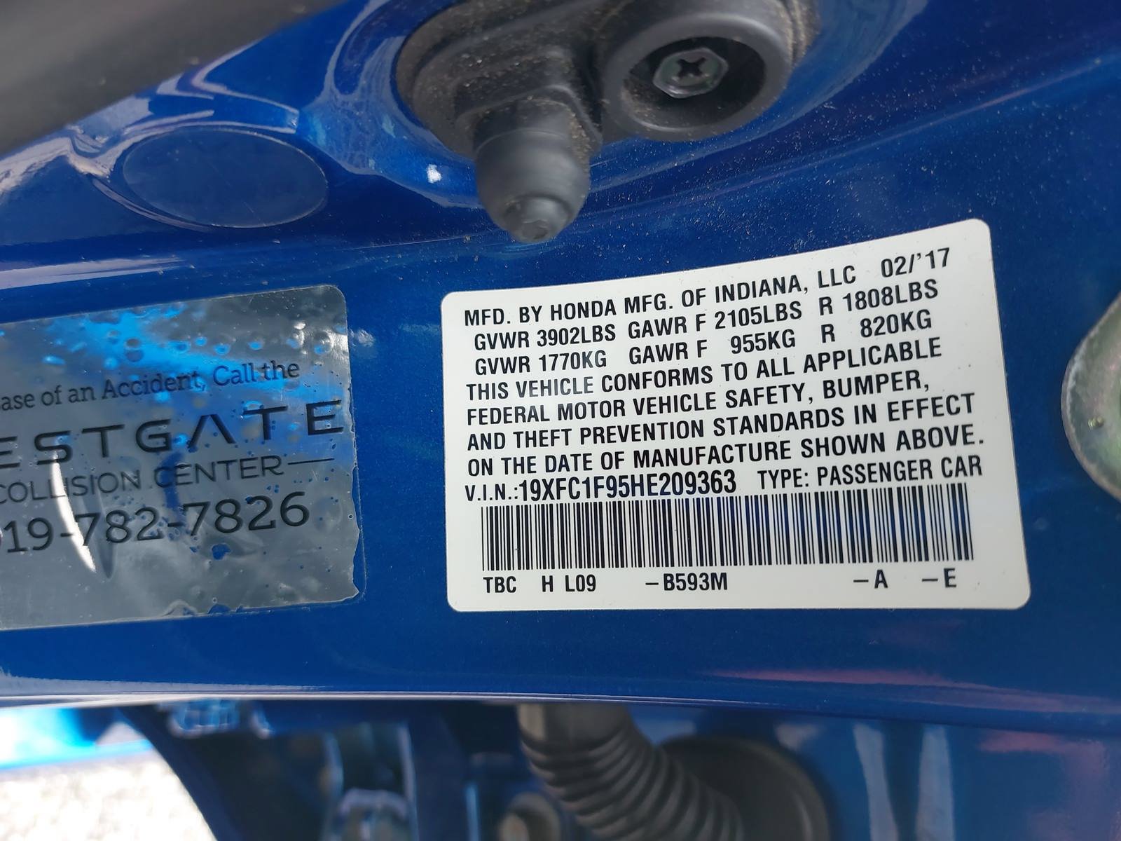 Used 2017 Honda Civic Touring image 36