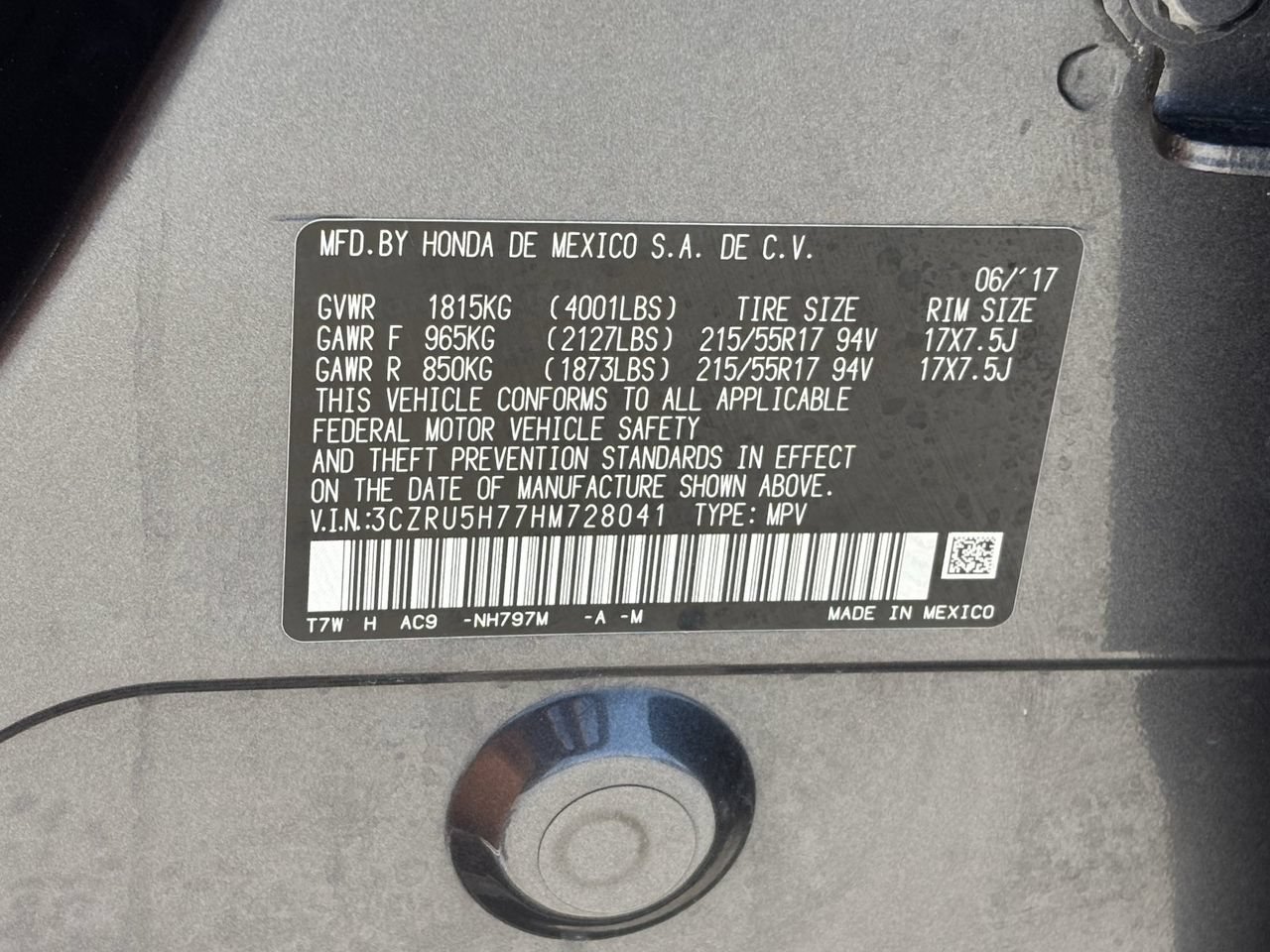 Certified 2017 Honda HR-V EX-L image 32