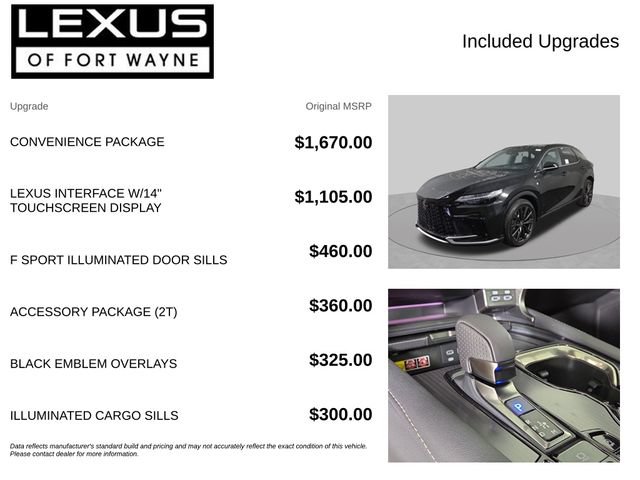 New 2026 Lexus RX 350 F Sport w/ Convenience Package AWD/4WD image 4