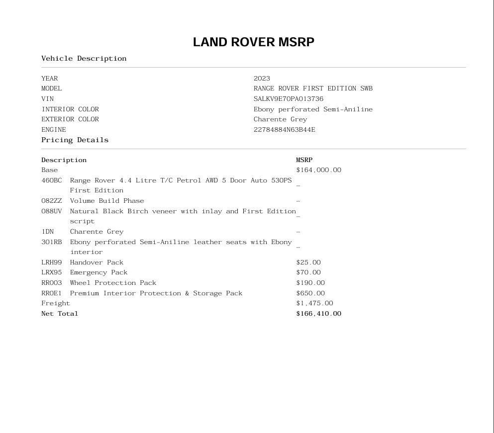 Used 2023 Land Rover Range Rover First Edition AWD/4WD image 26