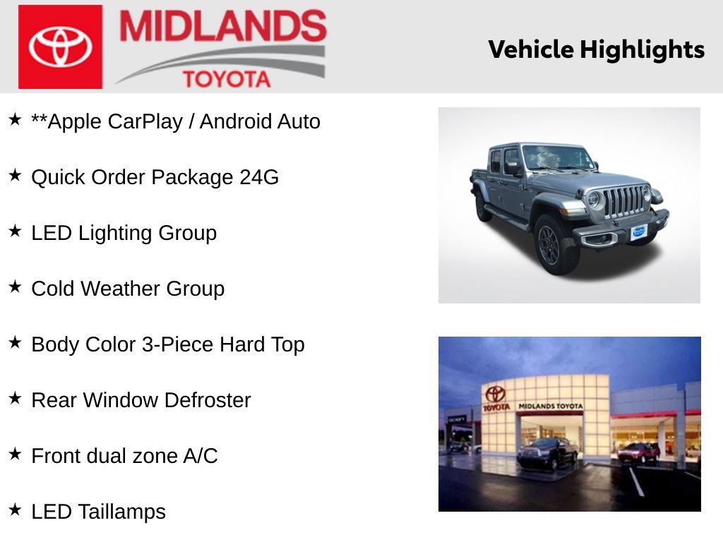 Used 2020 Jeep Gladiator Overland w/ LED Lighting Group AWD/4WD image 2