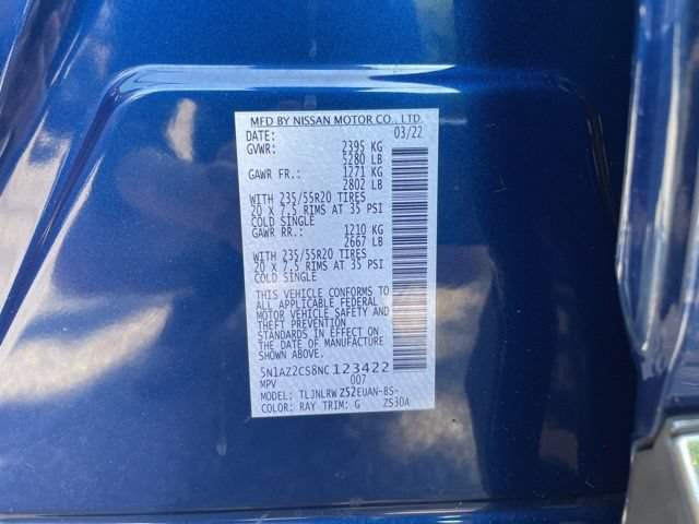 Used 2022 Nissan Murano SL w/ SL Moonroof Package AWD/4WD image 26