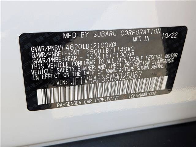 Used 2022 Subaru WRX Premium AWD/4WD image 24