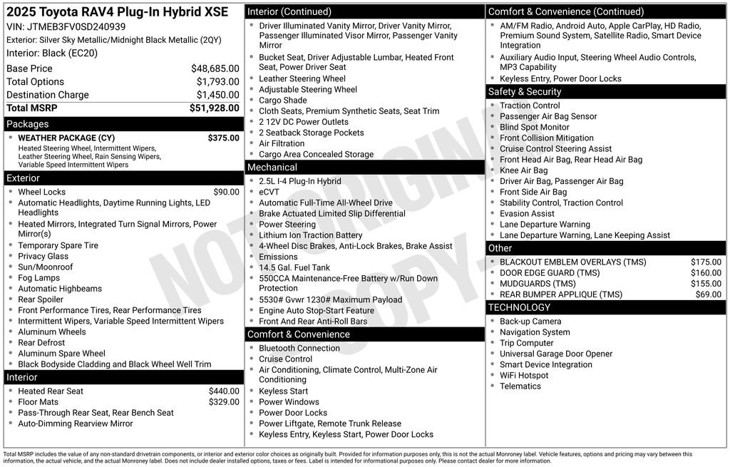 Used 2025 Toyota RAV4 XSE w/ Weather Package AWD/4WD image 15