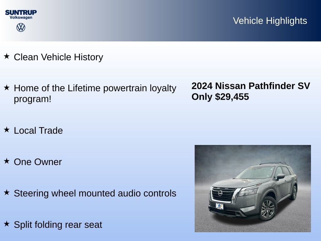Used 2024 Nissan Pathfinder SV image 8