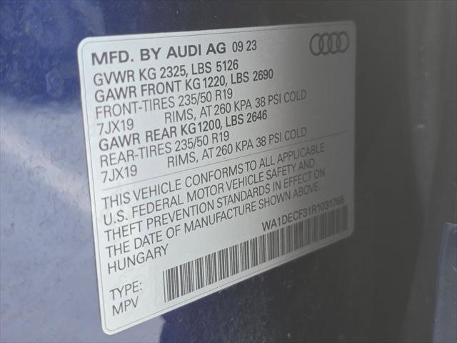 Certified 2024 Audi Q3 2.0T Premium w/ Convenience Package AWD/4WD image 32