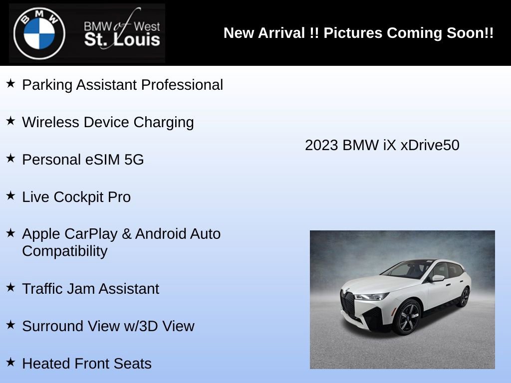 Used 2023 BMW iX xDrive50 w/ Premium Package AWD/4WD image 13