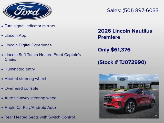 New 2026 Lincoln Nautilus Premier w/ Equipment Group 102A AWD/4WD image 27