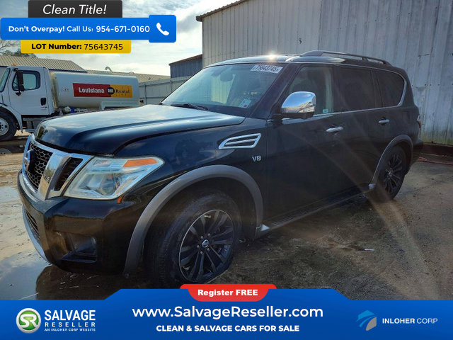 Used 2017 Nissan Armada Platinum w/ Captain Seat Package RWD image 1