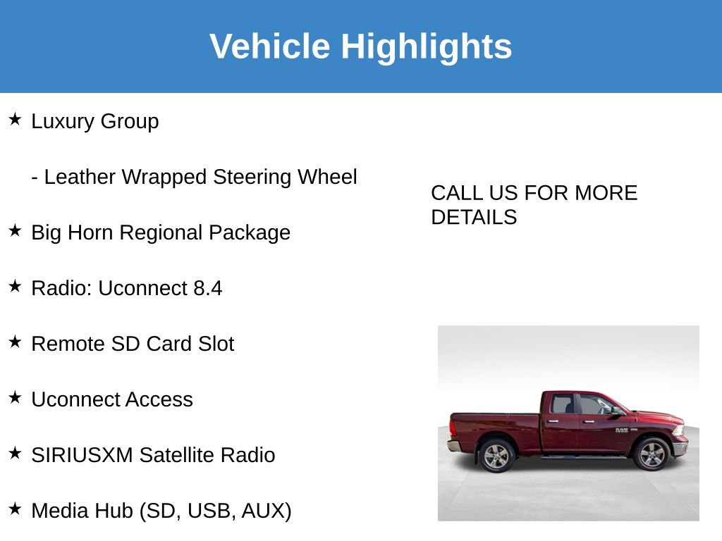 Used 2016 RAM 1500 Big Horn AWD/4WD image 17