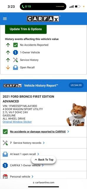 Used 2021 Ford Bronco First Edition image 27