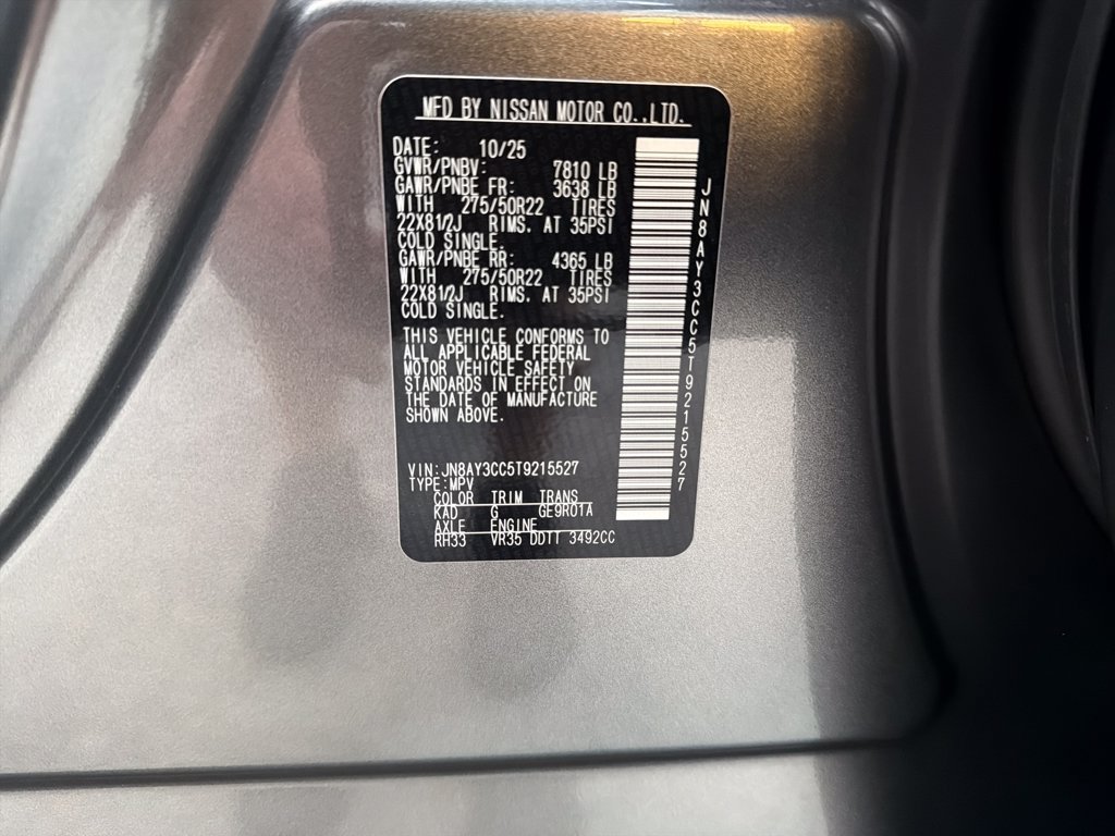 New 2026 Nissan Armada Platinum Reserve AWD/4WD image 36