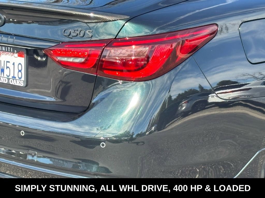 Certified 2023 INFINITI Q50 Red Sport 400 w/ Black Opal Edition image 8
