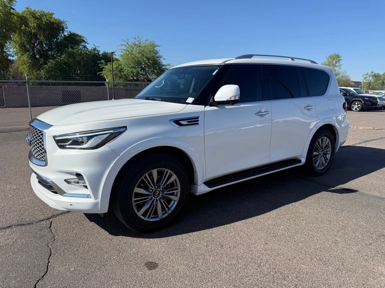 Used 2022 INFINITI QX80 Luxe w/ Cargo Package AWD/4WD video 1