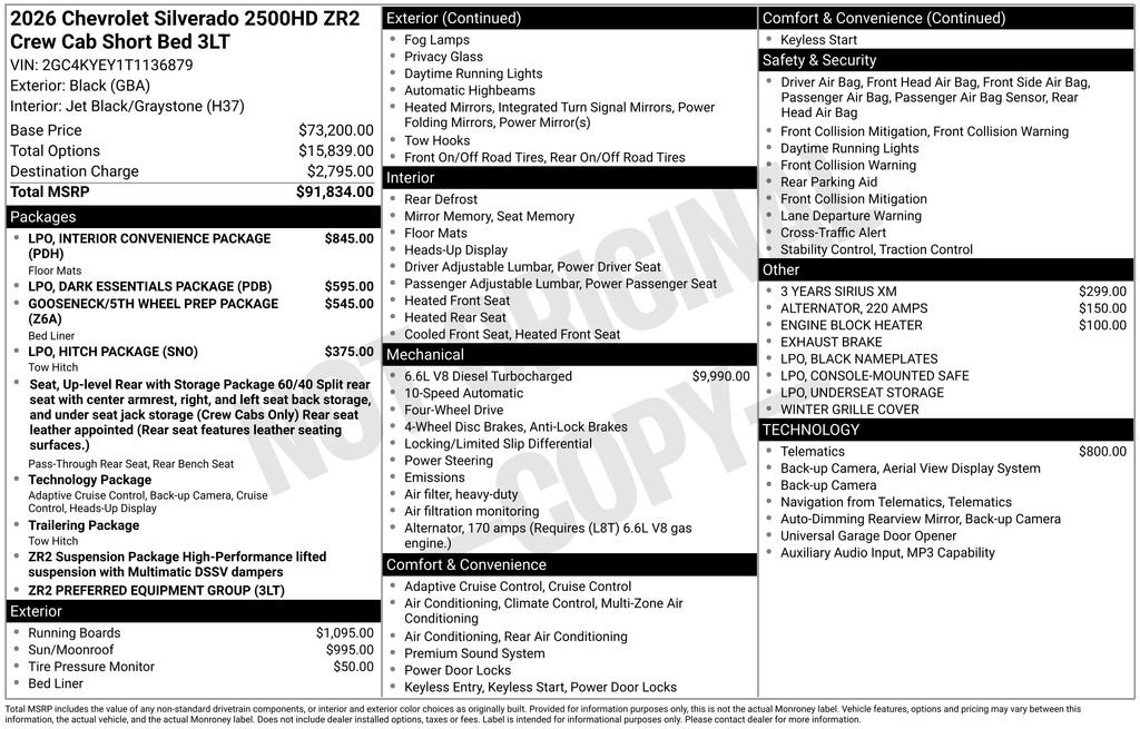 Used 2026 Chevrolet Silverado 2500 ZR2 AWD/4WD image 6