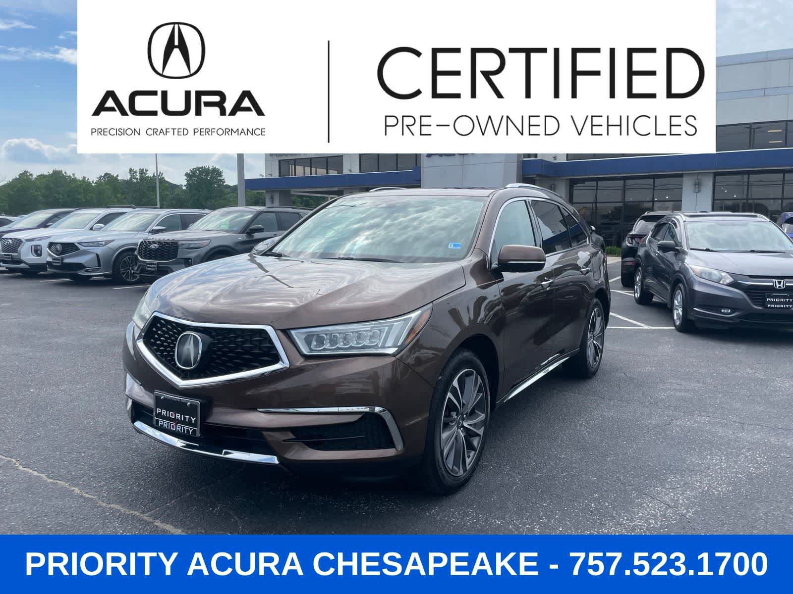 Certified 2019 Acura MDX FWD w/ Technology Package