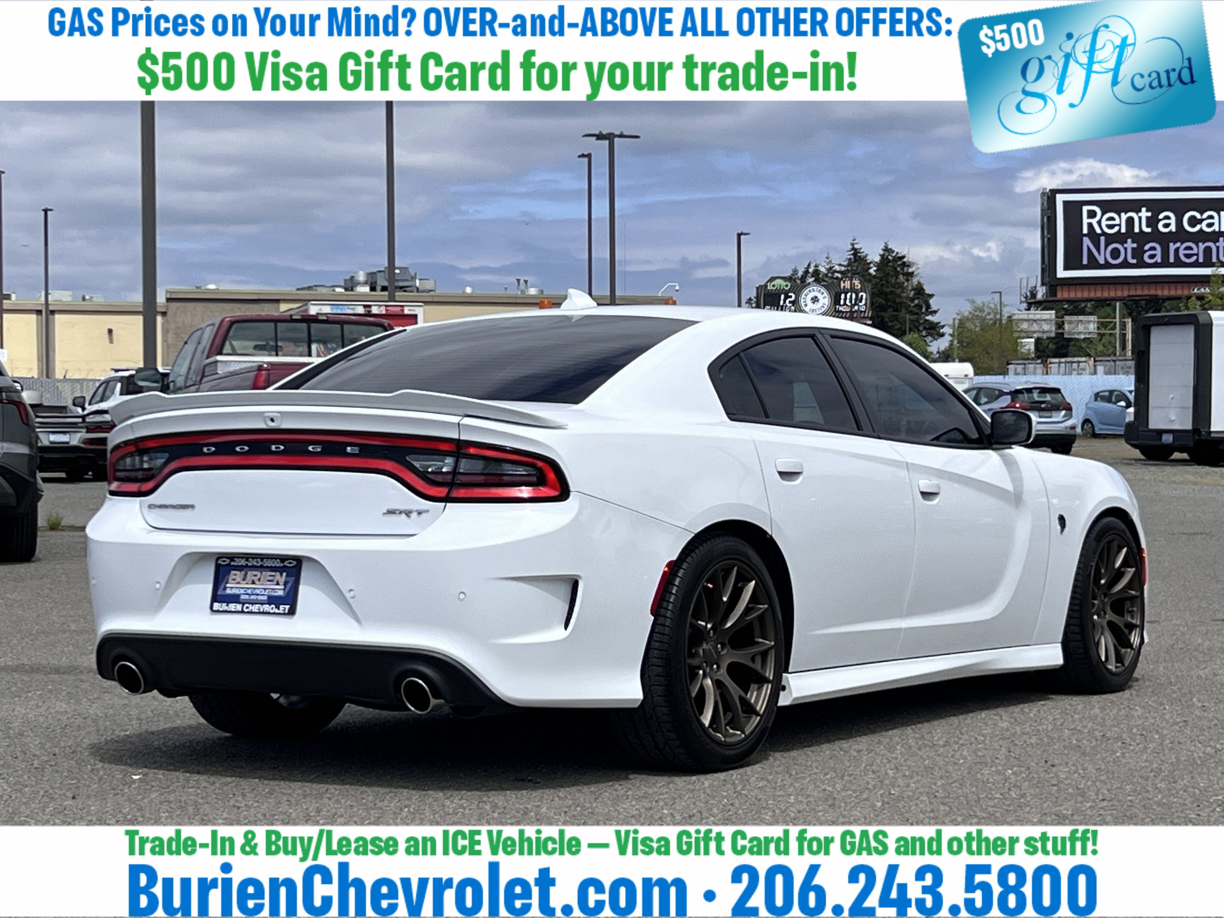 Used 2016 Dodge Charger SRT Hellcat w/ Harman/Kardon Audio Group RWD image 5