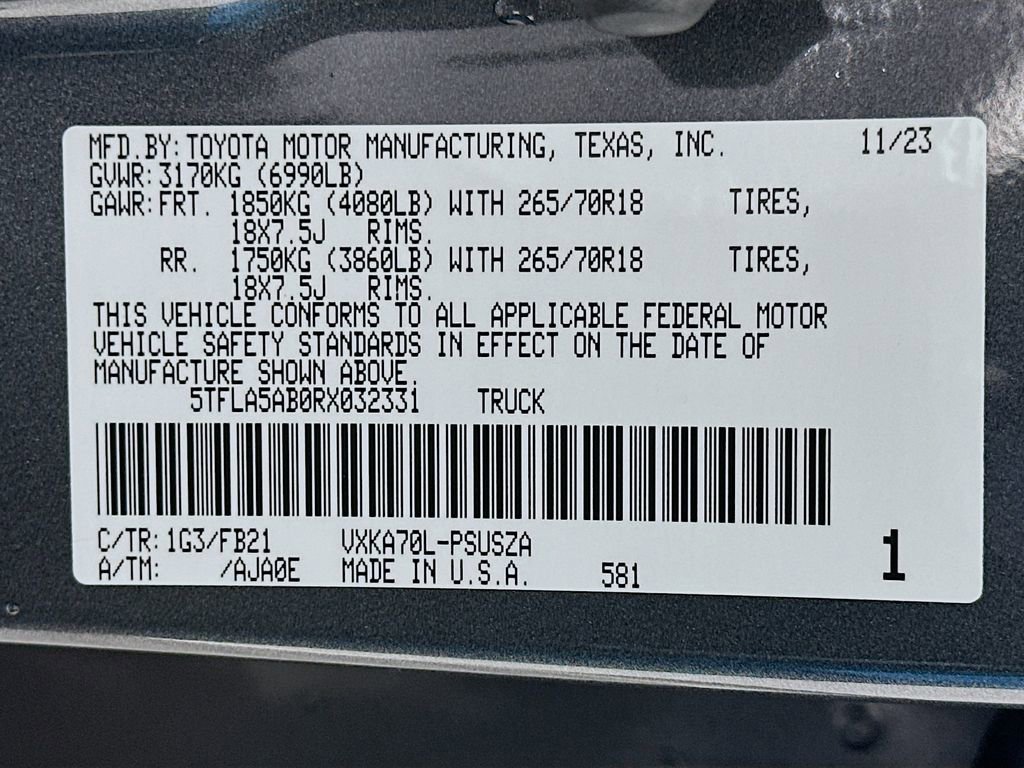 Used 2024 Toyota Tundra SR5 RWD image 31