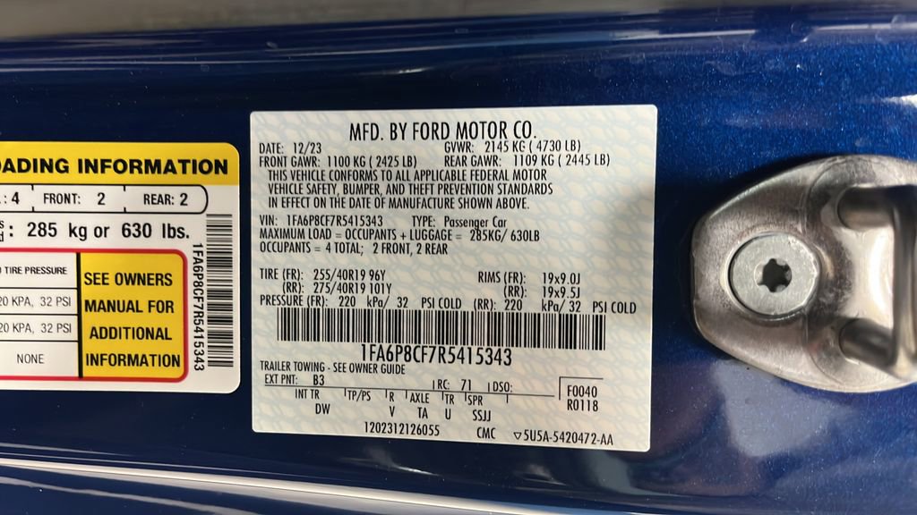 Used 2024 Ford Mustang GT w/ GT Performance Package RWD image 28