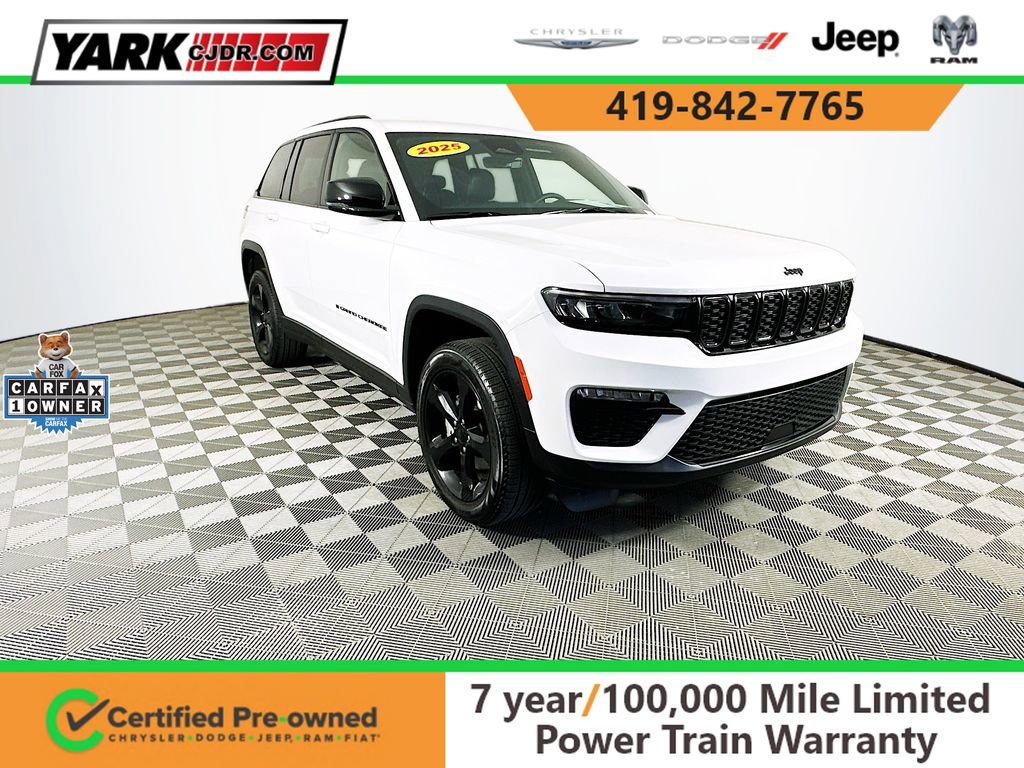 Certified 2025 Jeep Grand Cherokee Limited w/ Black Appearance Package image 1