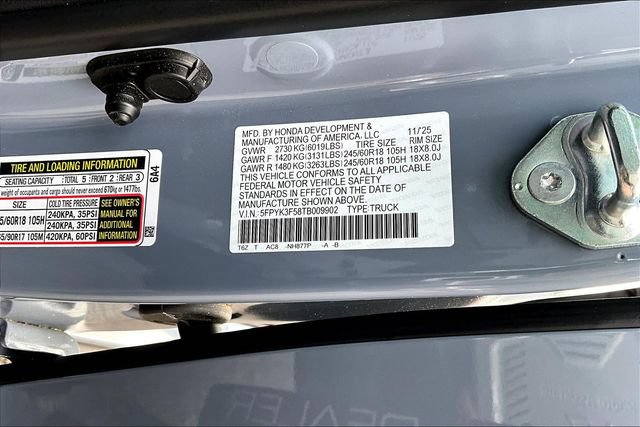 Certified 2026 Honda Ridgeline RTL image 20