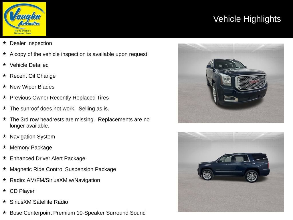 Used 2017 GMC Yukon Denali w/ Enhanced Security Package image 2