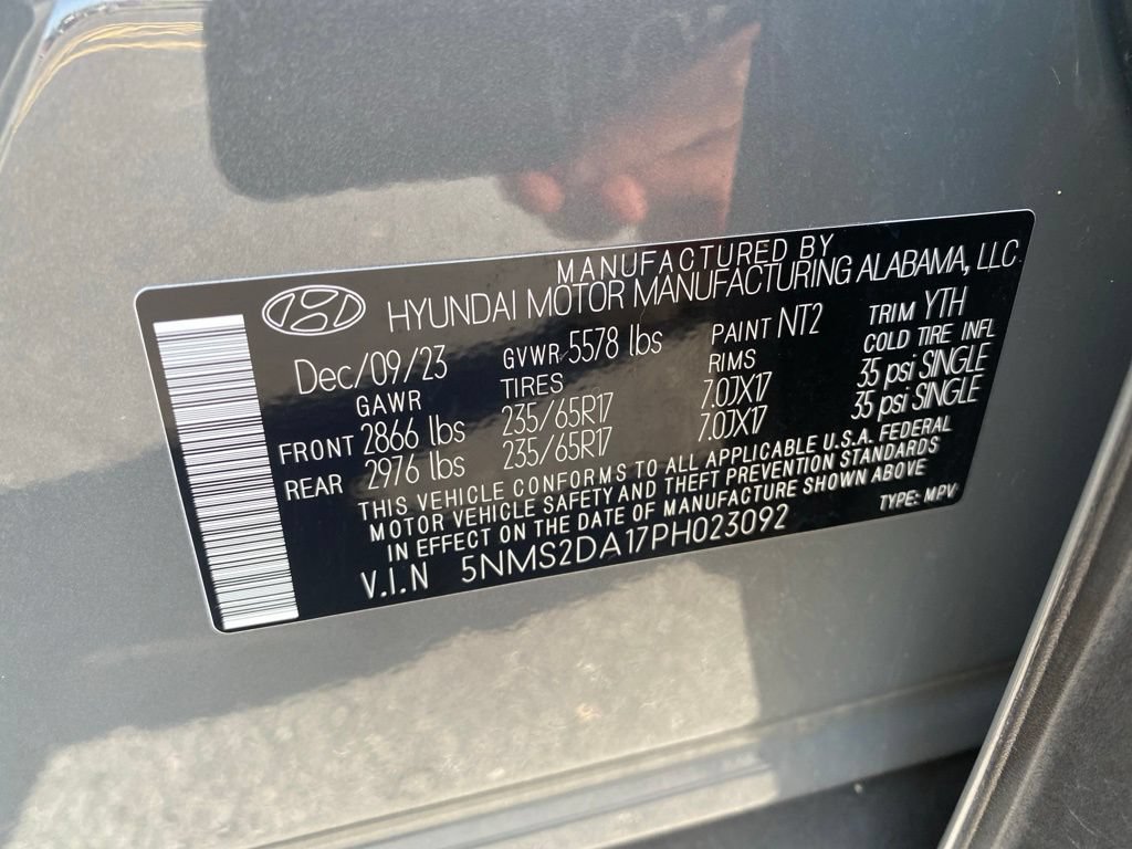 Certified 2023 Hyundai Santa Fe Blue AWD/4WD image 25
