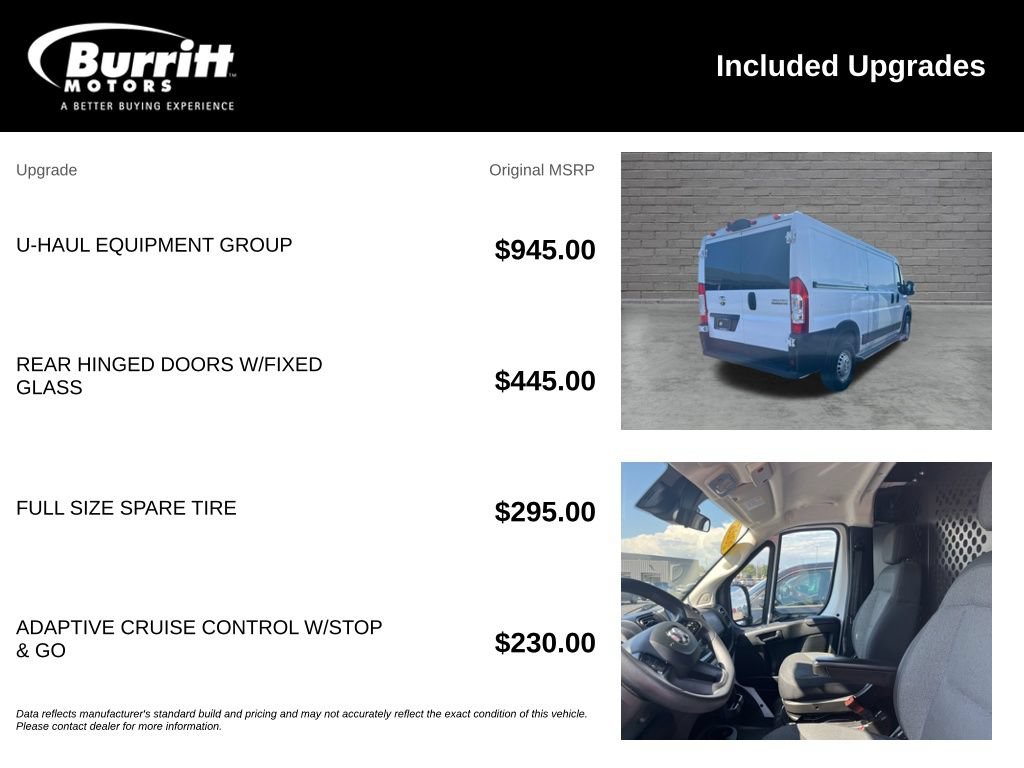 Used 2025 RAM ProMaster 2500 w/ U-Haul Equipment Group FWD image 6