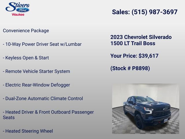 Used 2023 Chevrolet Silverado 1500 LT Trail Boss w/ Protection Package AWD/4WD image 8