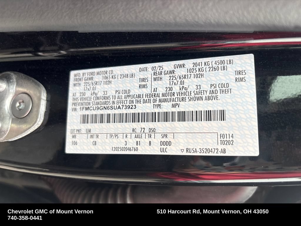 Used 2025 Ford Escape Active AWD/4WD image 50