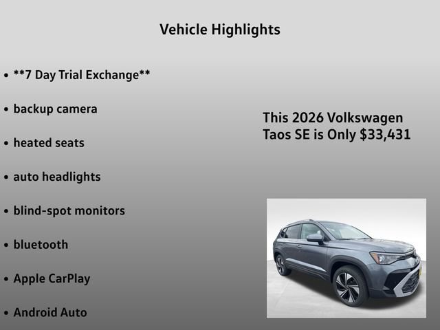 New 2026 Volkswagen Taos SE image 5