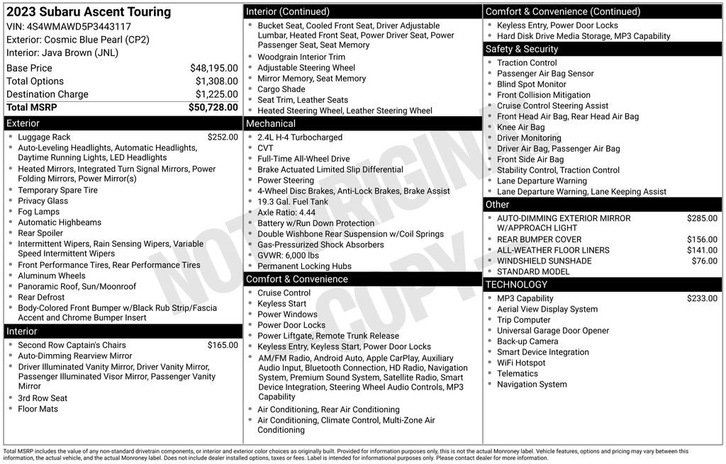 Certified 2023 Subaru Ascent Touring image 25