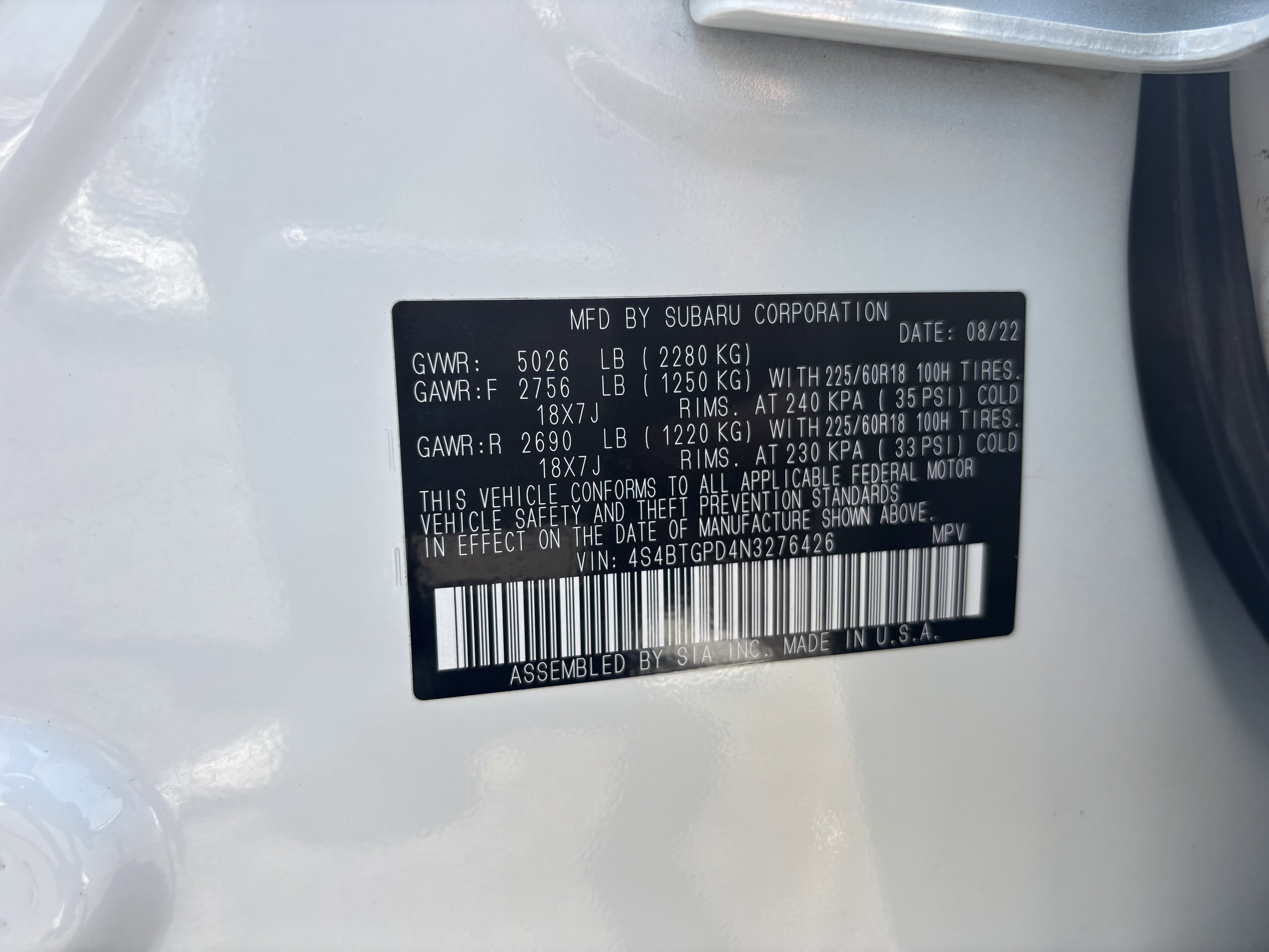 Used 2022 Subaru Outback Touring XT AWD/4WD image 28