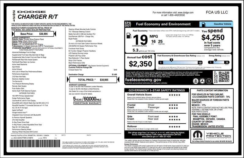 Used 2021 Dodge Charger R/T RWD image 3