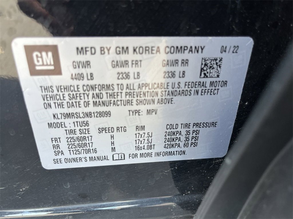 Certified 2022 Chevrolet TrailBlazer LT w/ Driver Confidence Package image 31