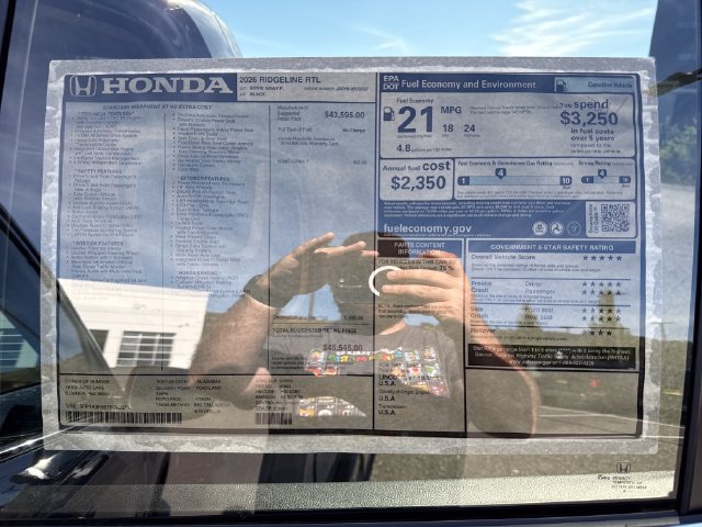 New 2026 Honda Ridgeline RTL image 32
