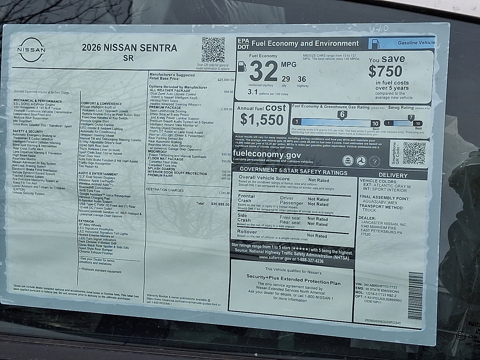 New 2026 Nissan Sentra SR w/ SR Premium Package image 7