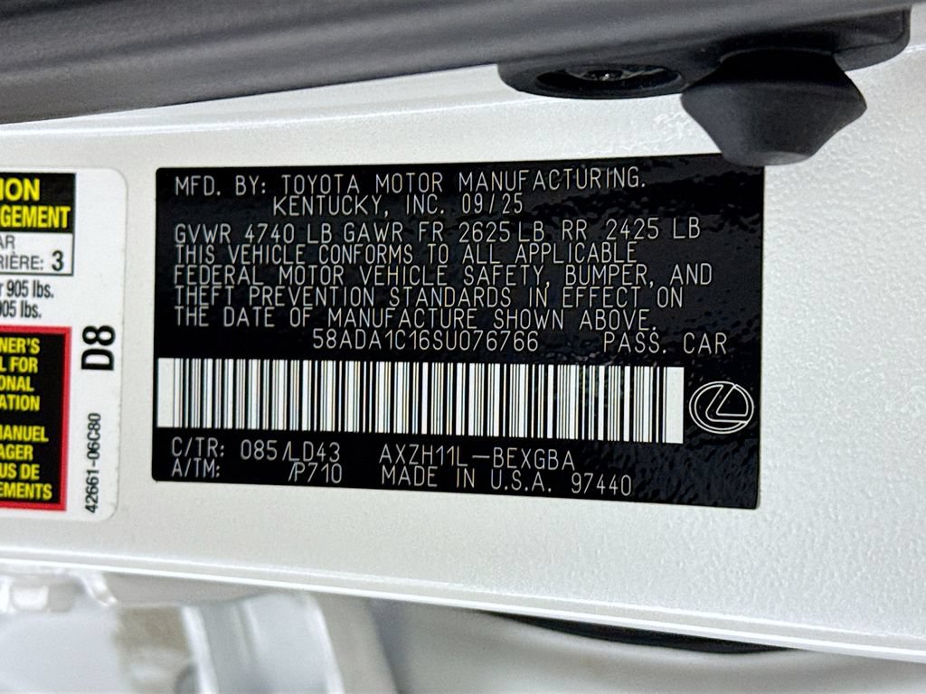 Certified 2025 Lexus ES 300h w/ Premium Package FWD image 35