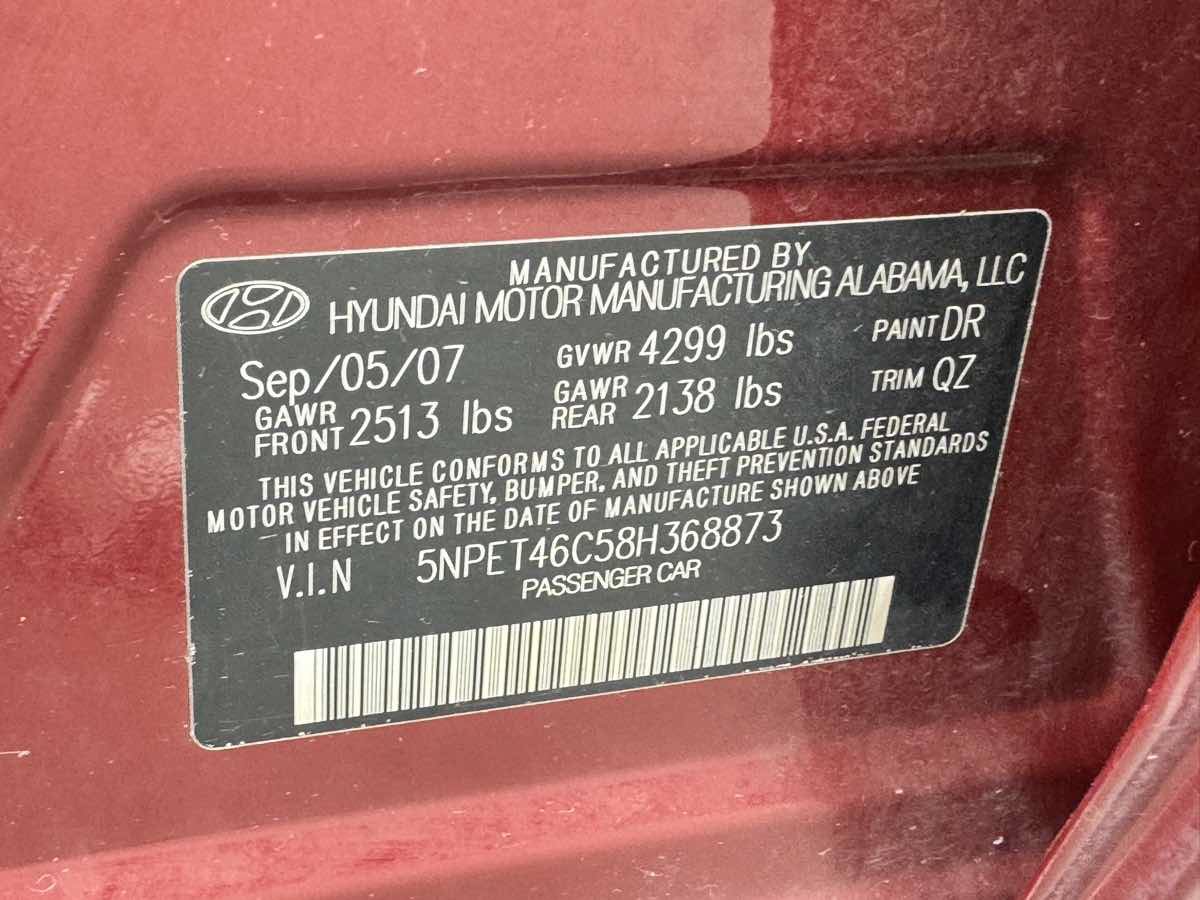 Used 2008 Hyundai Sonata GLS FWD image 17