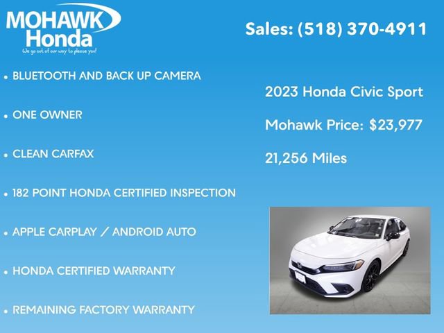 Certified 2023 Honda Civic Sport image 8