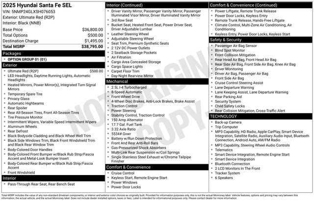 Used 2025 Hyundai Santa Fe SEL FWD image 36
