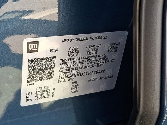 New 2026 Chevrolet Tahoe Premier w/ Sun And Tow Package AWD/4WD image 18